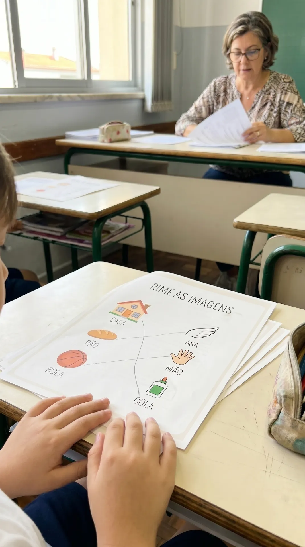 Sala de aula com KIT 500