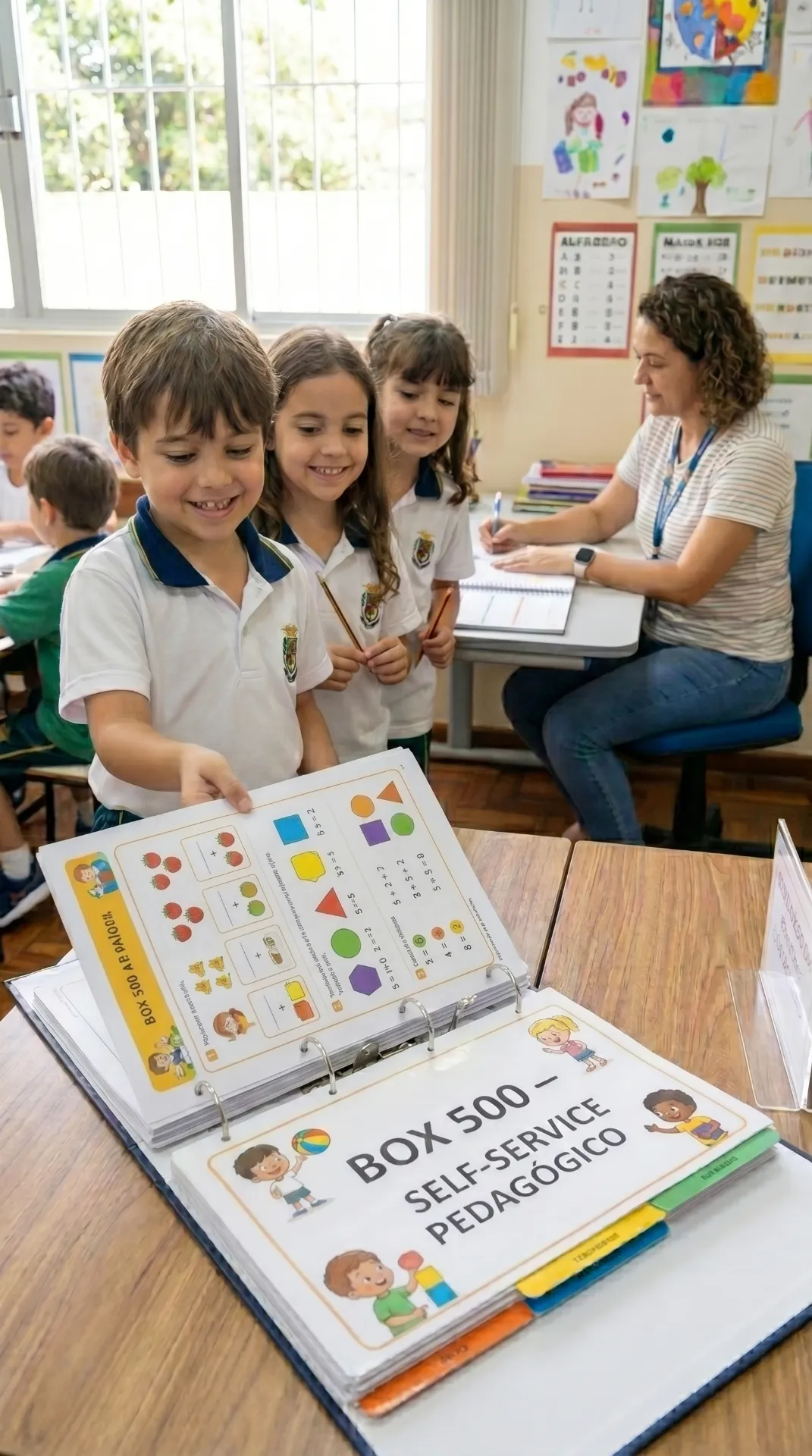 Sala de aula com KIT 500